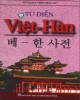 Ebook Từ điển Việt Hàn: Phần 1 - Tô Thị On (chủ biên)