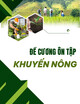 Đề cương ôn tập môn Khuyến nông