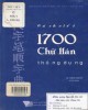 Ebook Cách viết 1700 chữ Hán thông dụng: Phần 1